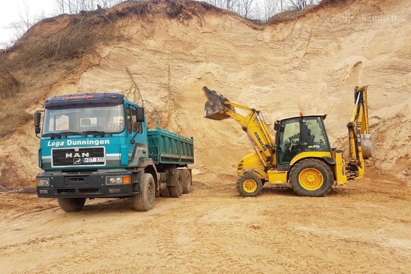 savivarčių nuoma žvyras smėlis