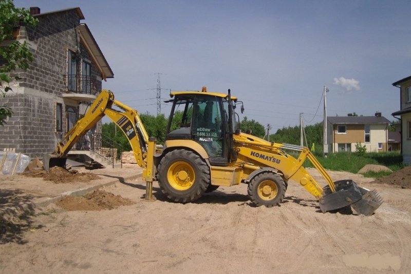 aplinkos tvarkymas smėlis ekskavatorius